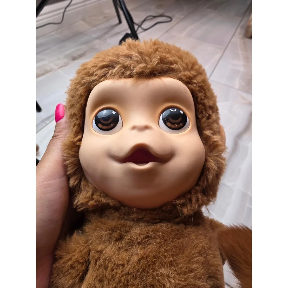 Moose Toys Little Live‎ Pets Mango the Monkey Interactive Plush Brown 2023 26558